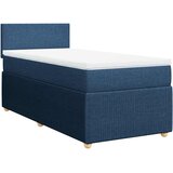  Krevet s oprugama i madracem plavi 90 x 190 cm od tkanine | shoptok.hr