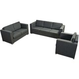vidaXL trodijelni set sofa od tkanina tamnosivi | shoptok.hr