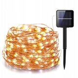  LED solarni dekorativni lanac 200xLED/1,2V 800 mAh 12 m IP44 crna | Eponuda.com