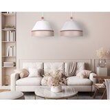  Duolla - Visilica na sajli AVIGNON 2xE27/15W/230V bela/bež | Eponuda.com