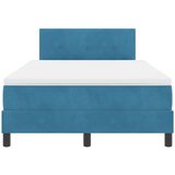  LED Box Spring Krevet s madracem Plava 120 x 190 cm Baršun | shoptok.hr
