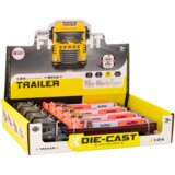 Kamion s prikolicom 1:24 TIR + cestovne barikade - sivi | shoptok.hr