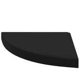  Plutajuće kutne police 4 kom crne 35 x 35 x 3,8 cm MDF | shoptok.hr