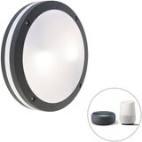 QAZQA Pametna stenska in stropna svetilka temno siva vključno z WiFi A60 - Glow Cene