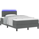 vidaXL krevet s madracem i LED osvjetljenjem tamno siva 120x200 cm tkanina | shoptok.hr