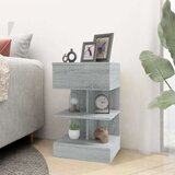 vidaXL Nočna omarica siva sonoma 40x35x65 cm konstruiran les | Shoptok.si