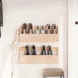  Zidni stalci za cipele 2 kom 59 x 9 x 23 cm od masivne borovine | shoptok.hr