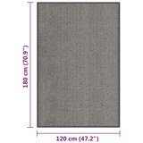  Čupavi otirač 120 x 180 cm svjetlosmeđi | shoptok.hr