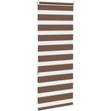 Zebra zavjesa smeđa 65x150 cm širina tkanine 60,9 cm poliester | Shoptok.si