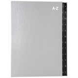 Exacompta Namizna mapa DIN A4, A-Z, 24 predelkov, srebrna, (21650915) | Shoptok.si
