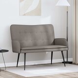 SOFA za dvije osobe Sivo-smeđa 115 x 61 x 87 cm tkanina | shoptok.hr