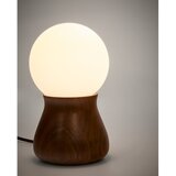 Kave Home Temno rjava namizna svetilka iz masivnega kavčukovca (višina 26 cm) Okeni – | Shoptok.si