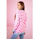 Kesi Geometric motif sweater light pink | shoptok.hr
