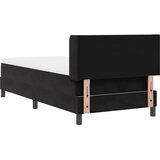  s opruga kutije s uzglavljem Crna 190 x 90 cm Baršun | shoptok.hr