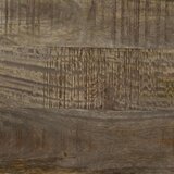  kopalniško ogledalo, masivni mangov les, rjava, 50x2,5x70cm | Shoptok.si