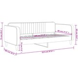  Dnevni krevet crni 80 x 200 cm baršunasti | Eponuda.com