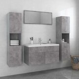  Set kupaonskog namještaja od iverice siva boja betona | shoptok.hr