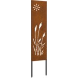 vidaXL Dekorativna ploča za vrt Rđa 32 x 140 cm Otporni čelik | shoptok.hr