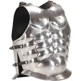 vidaXL Rimski vojaški oklep kopija LARP srebrno jeklo | Shoptok.si