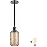  BRILAGI-LED Luster na sajli RETRO GLASS 1xE27/60W/230V Ø 14 cm crna/dimljeno braon Cene