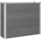  Povišena vrtna gredica Siva 100 x 30 x 82 cm WPC i aluminij | shoptok.hr
