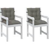  Jastuci za stolice 2 kom prošarano tamnosiva 120x50x7cm tkanina | shoptok.hr