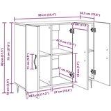 vidaXL Ormarić / Komoda Staro drvo 90 x 34 x 80 cm Konstruirano drvo | shoptok.hr