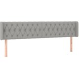 Maison Chic vzglavna omarica - nočna omarica - posteljna omarica z ušesi svetlo sivo 203x16x78/88 cm blago, (21709036) Cene