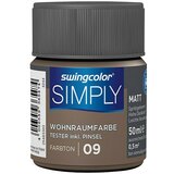 SWINGCOLOR Boja za zid SIMPLY Tester (Smeđa – br. 09, 50 ml, Mat) Cijene