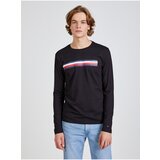 Tommy Hilfiger muška majica dugih rukava sliced bar crna