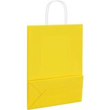  Papirnate vrećice 250 kom s ručkama žute 26x12x35 cm | shoptok.hr