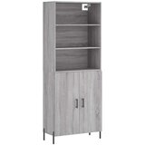  Visoka komoda siva sonome 69,5x34x180 cm od konstruiranog drva | shoptok.hr