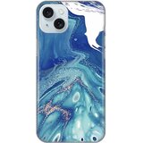 Torbica silikonska print za iphone 15 plus 6.7 blue marble