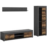 MID.YOU Dnevni Regal Jam, Videz Starega Lesa, 3-Delni | Shoptok.si