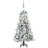 vidaXL Umjetno božićno drvce s nogom s stalakom Zelena 150 cm PE i PVC | shoptok.hr