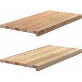  Prozorske klupice 2 kom 80x40x2 cm netretirane masivne hrast | shoptok.hr