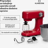 Klarstein Kuhinjski robot Bella Evo | planetarni mešalni sistem | 3 mešalni nastavki | 1500 W | 5 l | Shoptok.si