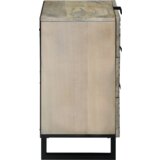 vidaXL Noćni ormarići s ladicama Bijela i crna 50 x 33 x 60 cm | shoptok.hr