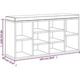  Klupa za cipele boja betona 103x30x48 cm konstruirano drvo | shoptok.hr
