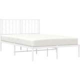  Metalni okvir za krevet s uzglavljem bijeli 120x200 cm | Eponuda.com