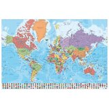Grupo PLAKAT ZEMLJEVID SVETA JE FIZIČNO POLITIČEN, (20837002) | Shoptok.si
