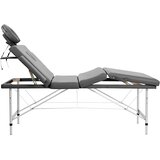 MASAŽNI STOL s 4 zone i aluminijskim okvirom antracit 186x68 cm | Eponuda.com