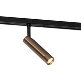 QAZQA Moderne spot donker brons voor railsysteem 1-fase - Slimline Uzzy | Shoptok.si