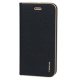  Premium preklopna torbica Samsung Galaxy S22 Plus 5G - modra z zlatim robom | Shoptok.si