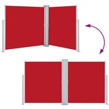  Uvlačiva bočna tenda 140 x 600 cm crvena | shoptok.hr