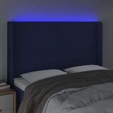  Uzglavlje plavo 147 x 16 x 118/128 cm od tkanine | shoptok.hr