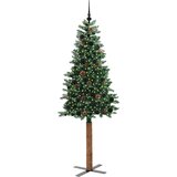 vidaXL Ožja jelka med 300 LED Zelena 210 cm PVC in trden bor | Shoptok.si