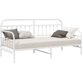  Okvir dnevne postelje Bela 107 x 203 cm Prašno lakirano jeklo, (5000126809) | Shoptok.si