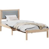  Okvir za krevet s uzglavljem Svijetlo siva 80 x 190 cm | shoptok.hr
