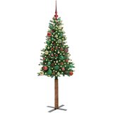 vidaXL Ožja jelka med 150 LED Zelena 150 cm PVC in trden bor | Shoptok.si